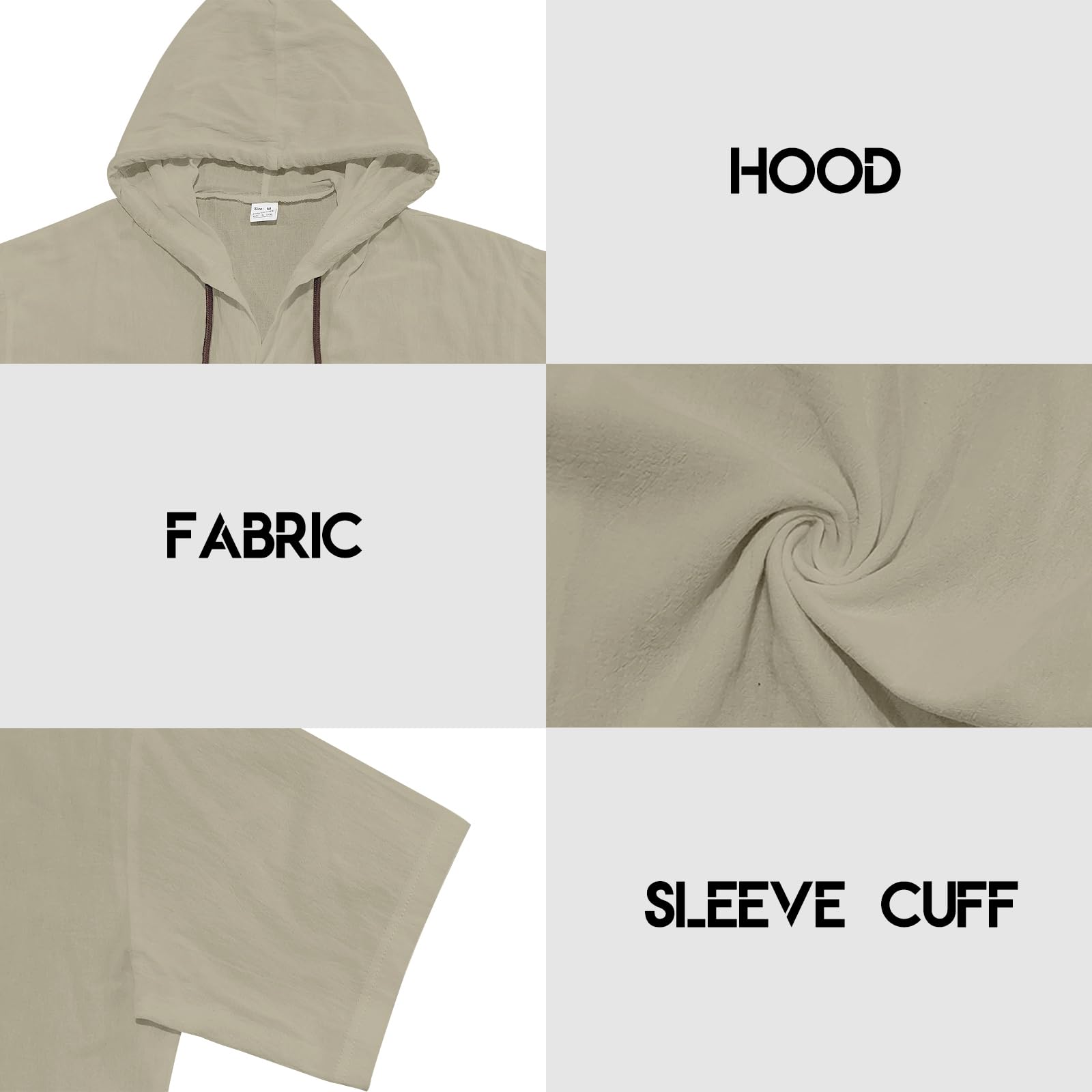 TRFIC Men Linen Short Sleeve Button Down Shirt Summer Casual Hawaiian Beach Tops Lightweight Fashion Hoodies - Image 6