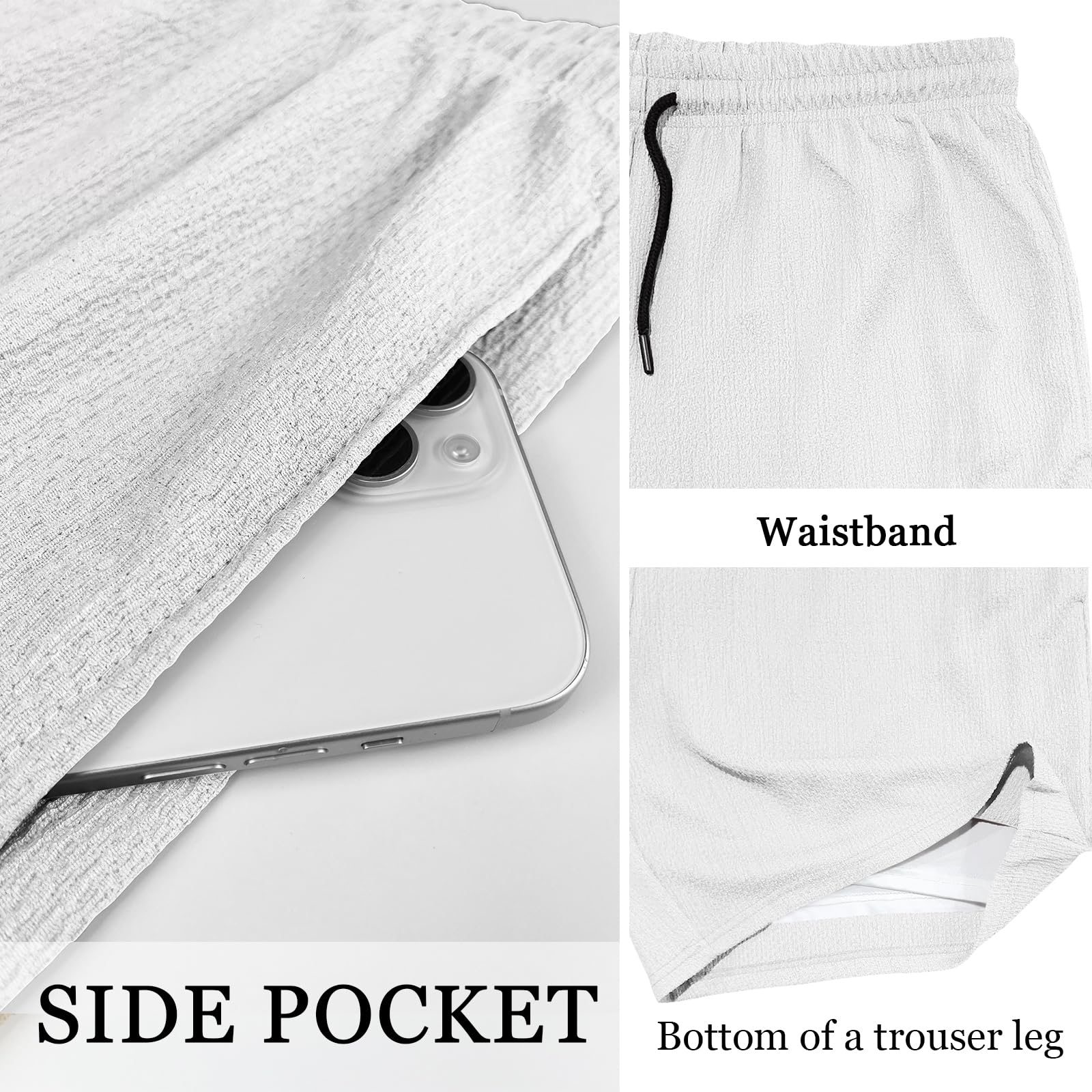 TRFIC Men's 2-Pack Double Layer Running Shorts, Breathable Workout Gym Training Athletic Jogger Shorts with Phone Pockets‌ - Image 6