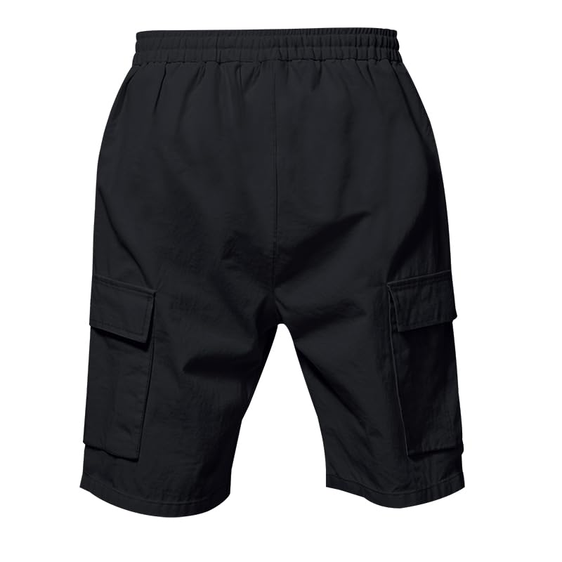 TRFIC Mens Casual Shorts Summer Beach Elastic Waist Drawstring Shorts Lightweight Quicky Dry Vacation Shorts - Image 6