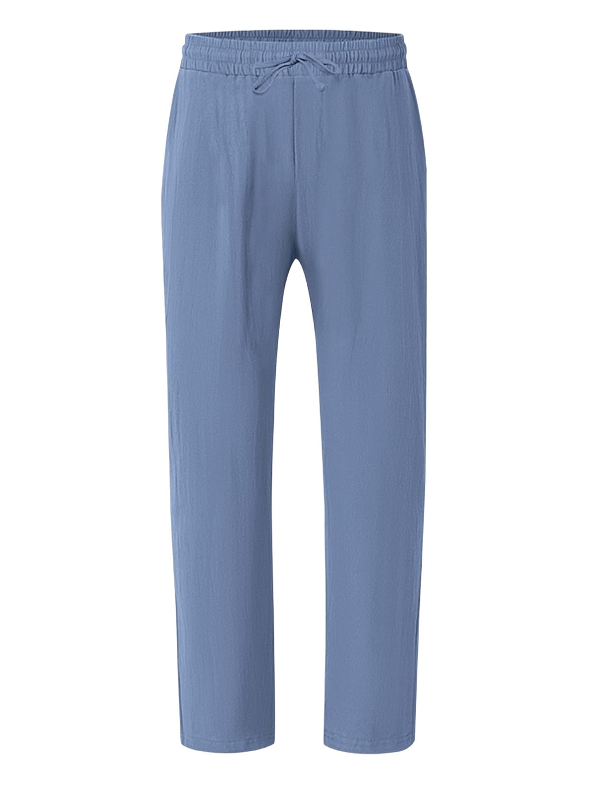 TRFIC Mens Linen Pants Yoga Beach Loose Fit Casual Summer Elastic Waist Drawstring Baggy Trousers with Pockets - Image 7